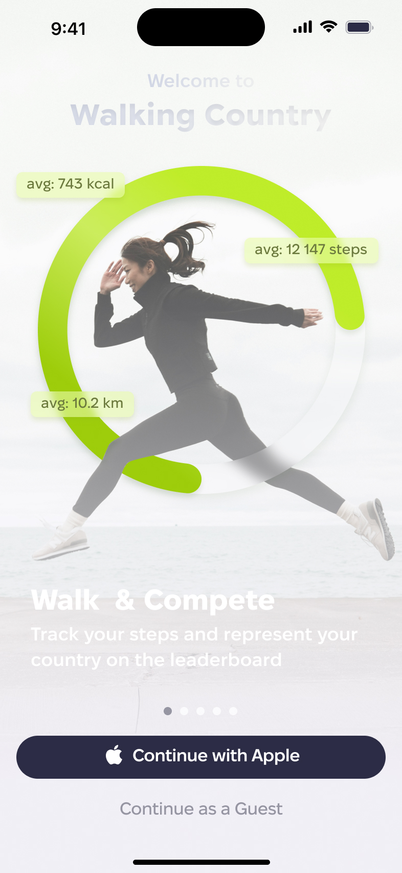 Walking Country - Track your steps and compete